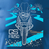 BMW GS 1250 ADVENTURE pánské tričko na motorku modré REGULAR