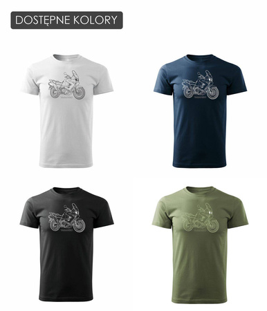 Honda Varadero pánské tričko s motorkou bílé REGULAR