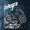 Honda Integra pánské námořnicky modré tričko na motorku REGULAR