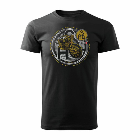SHL M04 M11 M17 pánské tričko na motorku černé REGULAR