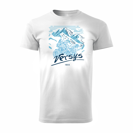 Kawasaki Versys 1100 SE pánské tričko na motorku bílá