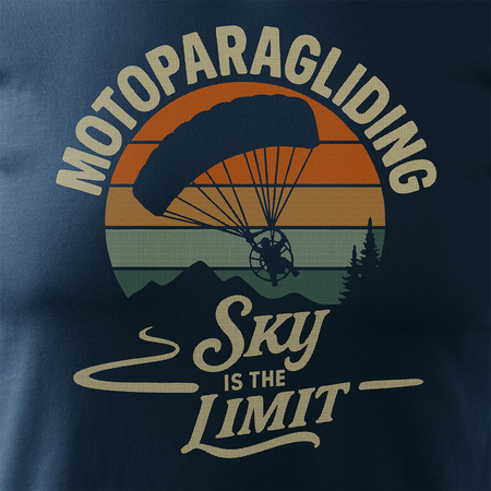 Tričko pro moto-paraglider moto-paraglider pánské tmavě modré REGULAR