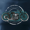 Dárkové tričko pro motorkáře oldtimer cafe racer pánské černé REGULAR