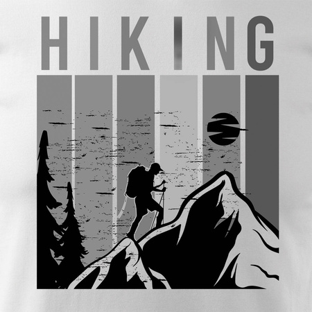 Outdoorové tričko pro turisty Tatra stan trekking pánské bílé REGULAR