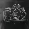 Pánské tričko s fotoaparátem černé REGULAR