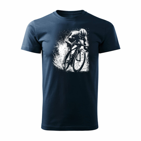 Tričko s cyklistou cyklista cyklista cyklista cyklista cyklista pánské tmavě modré REGULAR