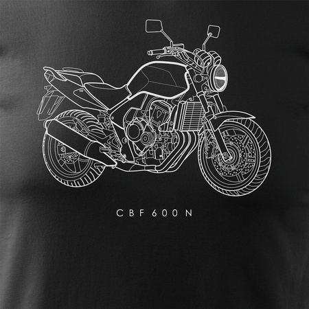 Honda CBF 600 N pánské tričko na motorku černé REGULAR