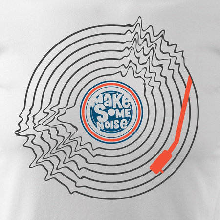 Pánské vinylové tričko bílé REGULAR