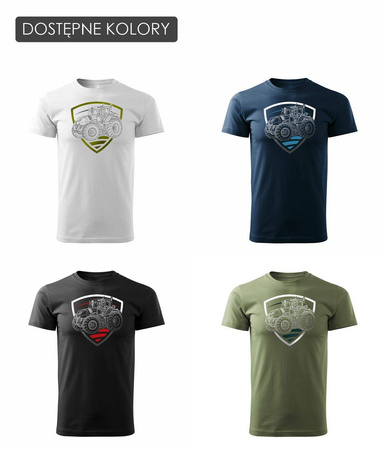 Claas traktor tričko pro farmáře pánské bílé REGULAR