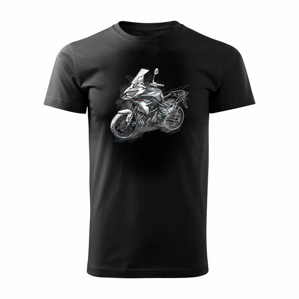 Kawasaki Versys 650 KLE 650 pánské tričko na motorku černé