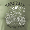 Honda Transalp 750 khaki pánské tričko na motorku motorka