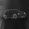 VW Golf 4 pánské tričko Golf 4 auto černé REGULAR