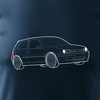 VW Golf 4 pánské tričko s motivem auta Golf 4 tmavě modré REGULAR