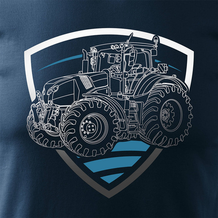 Košile Claas s traktorem pro farmáře pánská tmavě modrá REGULAR