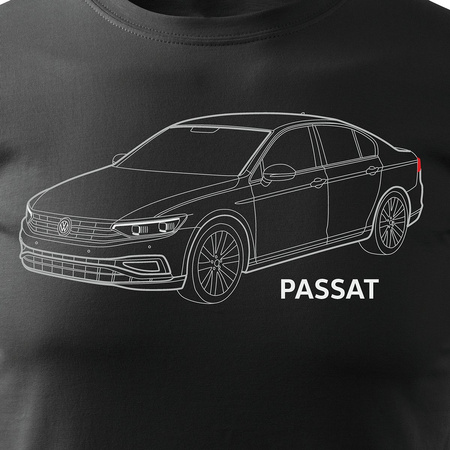 Pánské tričko VW Passat černé REGULAR