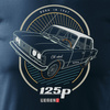 Tričko s autem velké Fiat 125p pánské tmavě modré REGULAR