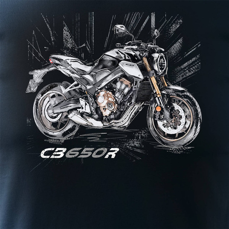 Honda CB650R CB 650 R pánské námořnicky modré tričko REGULAR na motorku
