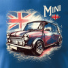 Pánské tričko Mini Morris Mini Cooper pro sběratele aut modré REGULAR