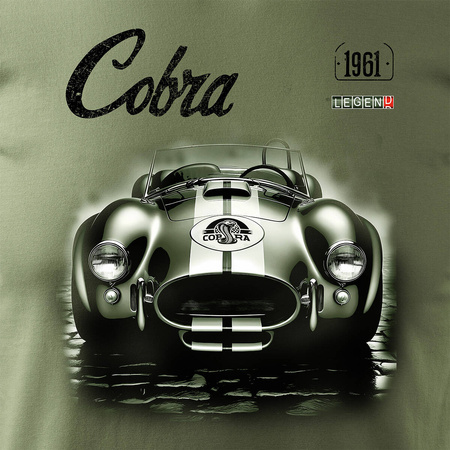 Sběratelské tričko Roadster AC Cobra khaki pánské REGULAR