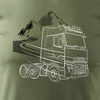 Renault T Evolution truck tričko dárek pro řidiče kamionu TIR pánské khaki barvy