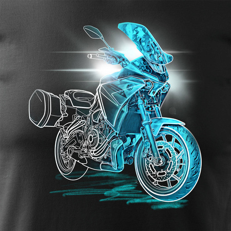 Yamaha Tracer 7 700 pánské tričko na motorku černé