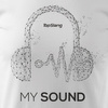 Tričko se sluchátky pro DJ My Sound pánské bílé REGULAR