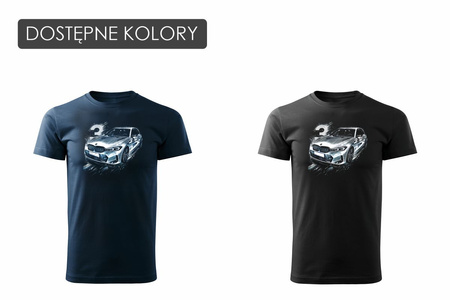 Pánské tričko s motivem BMW řady 3 M3 černé REGULAR