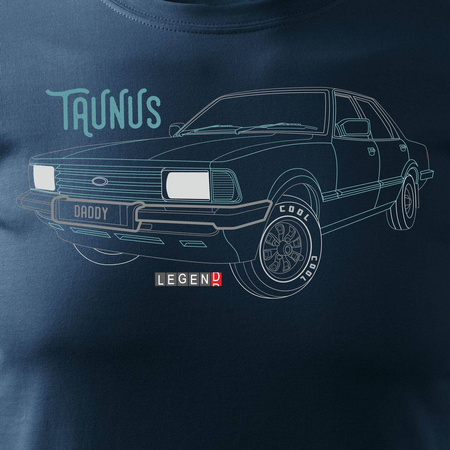 Ford Taunus pánské tmavě modré tričko REGULAR s motivem auta