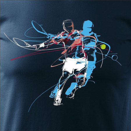 Pánské tenisové tričko Squash navy blue REGULAR