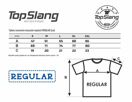 Topslang army green khaki pánské bavlněné tričko zelené REGULAR