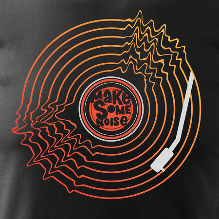 Pánské vinylové tričko černé REGULAR