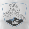 MTB Tričko pro sjezd na horském kole pánské bílé REGULAR