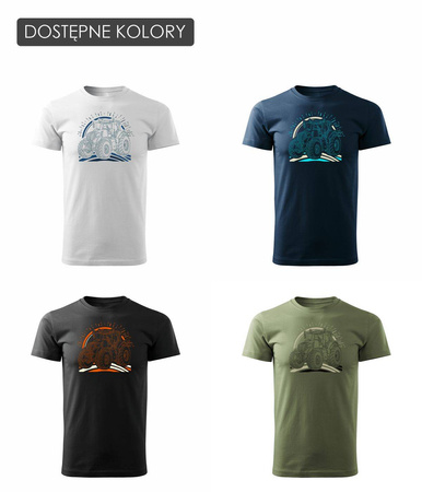 New Holland pánské tričko s traktorem černé REGULAR