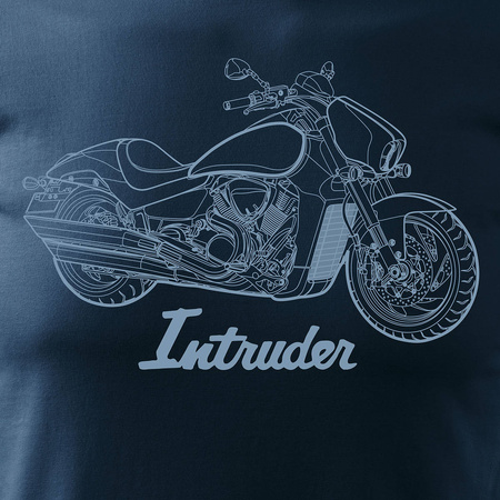 Suzuki Intruder M1800R pánské námořnicky modré tričko REGULAR motorka motorka