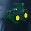 John Deere traktor tričko pro farmáře pánské tmavě modré REGULAR