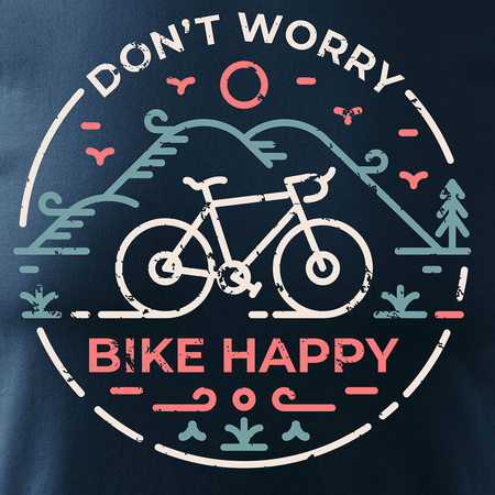 MTB pánský MTB dres na silniční kolo tmavě modrý REGULAR