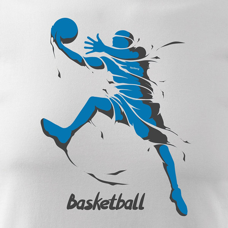 Pánské basketbalové tričko bílé REGULAR