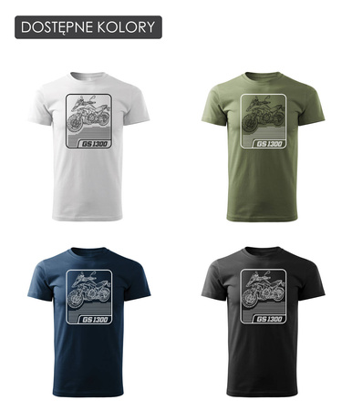 Motorka tričko BMW GS R 1300 sběratelské pánské černé REGULAR