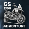 Motorka tričko BMW GS R 1300 Adventure pánské tmavě modré REGULAR