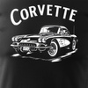 Tričko Chevrolet Corvette pro americké motoristické nadšence sběratelské pánské černé REGULAR