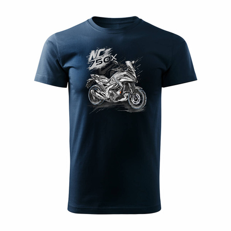 Honda NC 750 X NC750X pánské námořnicky modré tričko na motorku REGULAR