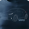 Toyota Yaris tričko s autem Toyota Yaris pánské tmavě modré REGULAR