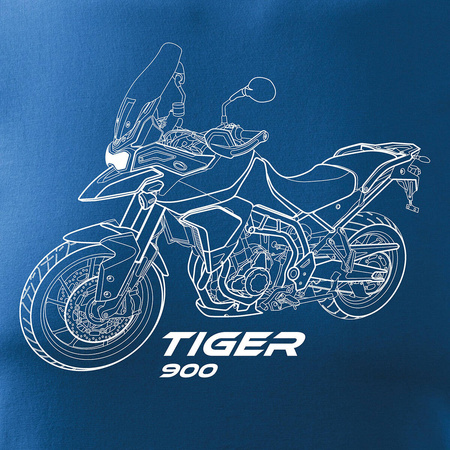 Triumph Tiger 900 pánské modré tričko REGULAR motorka motorka