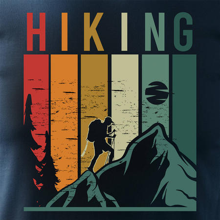 Outdoorové tričko pro turisty Tatra trekking pánské tmavě modré REGULAR