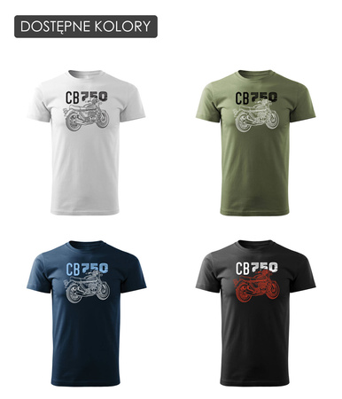 Honda CB 750 pánské námořnicky modré tričko REGULAR na motorku