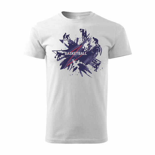 Pánské basketbalové tričko bílé REGULAR