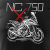 Honda NC 750 X NC750X pánské tričko na motorku černé REGULAR