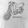Simson scooter SR50 pánské tričko na motorku bílé REGULAR