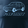 Tričko s autem Škoda Favorit PRL legend pánské tmavě modré REGULAR