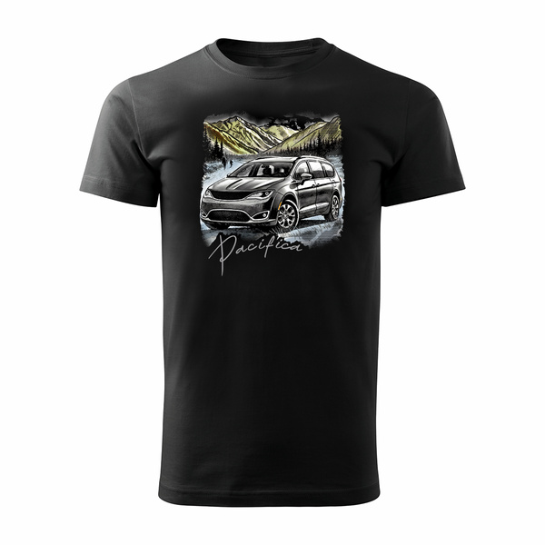 Chrysler Pacifica pánské tričko s motivem auta černé REGULAR